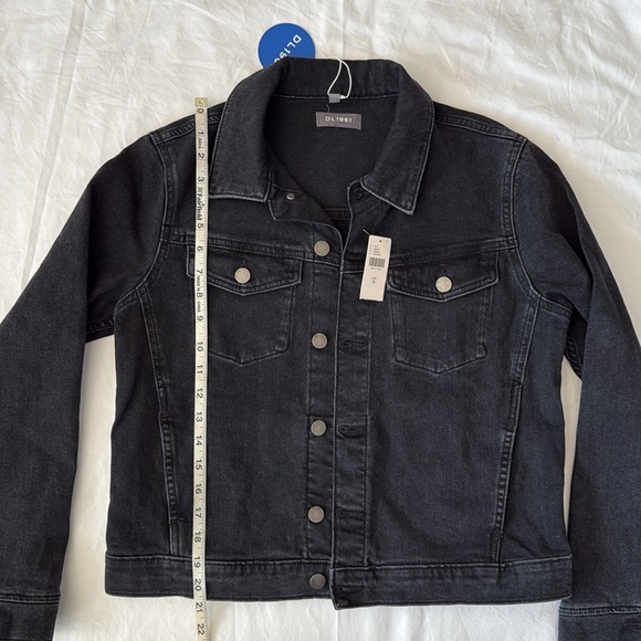DL1961 Vika Jacket Black Denim Sz S Tags Attached - Picture 6 of 7